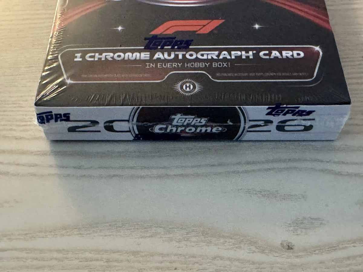 2026 TOPPS CHROME Formula 1 Hobby Box (1 Auto) F1 Racing Brand New