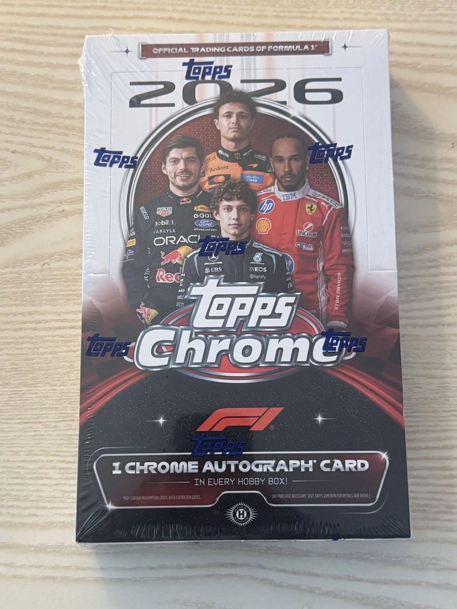 2026 TOPPS CHROME Formula 1 Hobby Box (1 Auto) F1 Racing Brand New